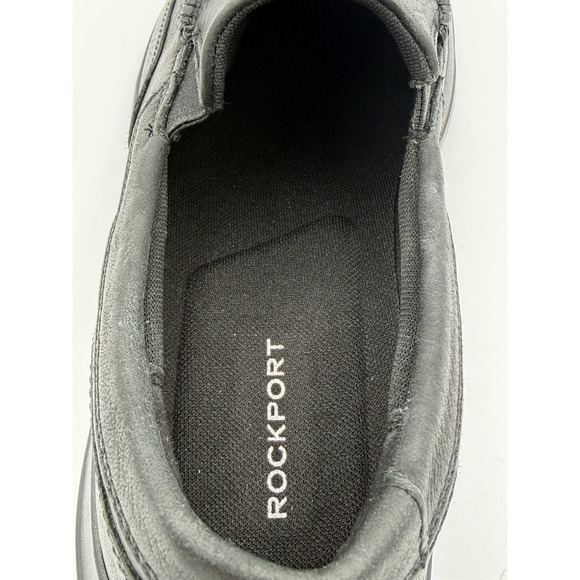 Rockport Men\'s Junction Point Slip-On Size 9.5 H79443 Black Leather Shoes main image 9